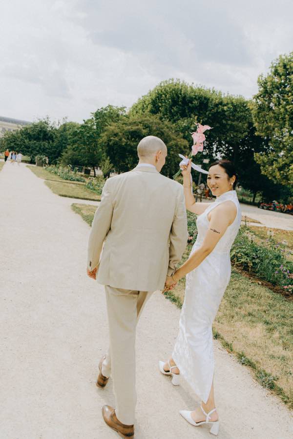 Promenade naturelle des mariés dans le Jardin des Plantes
