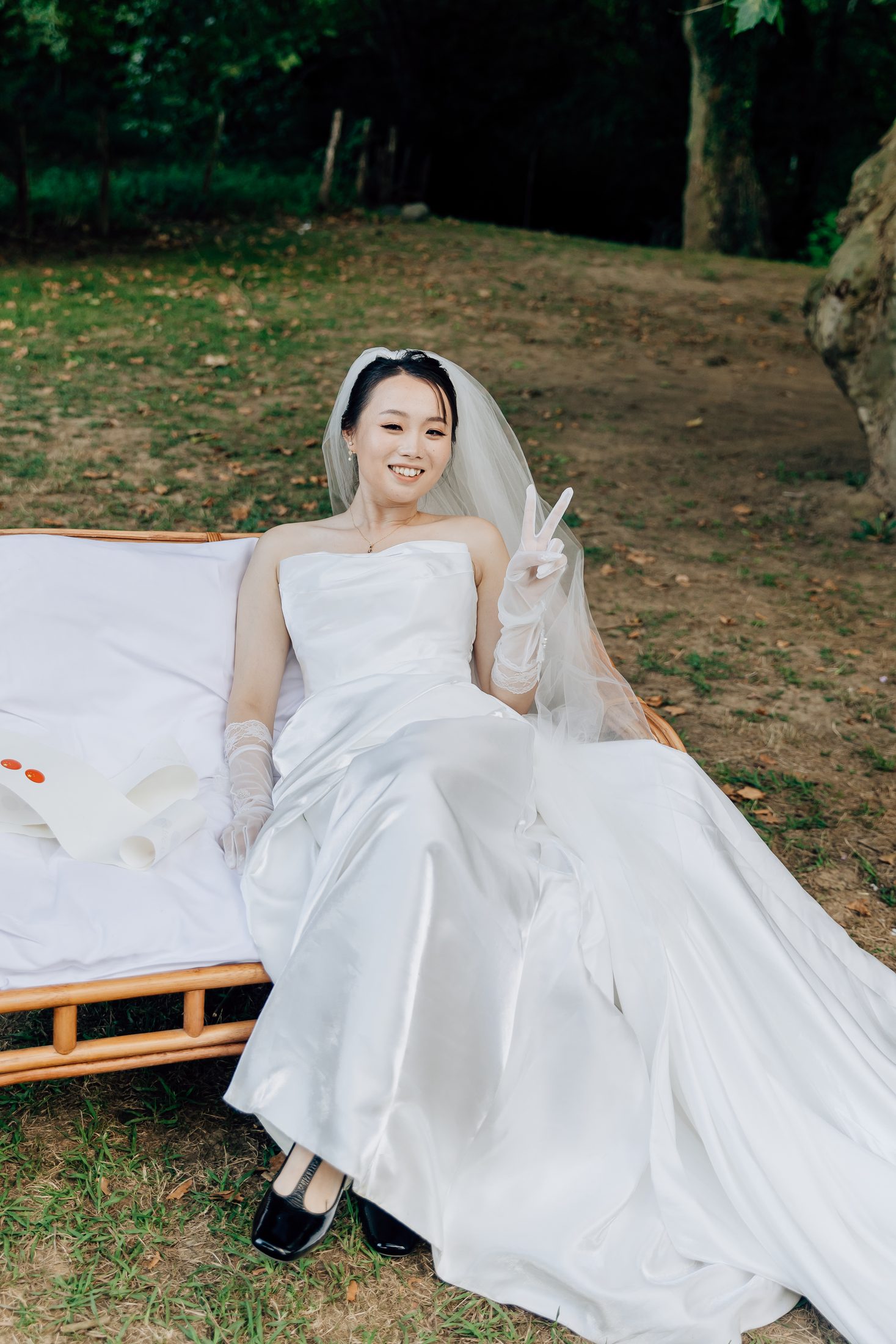 Mariage champêtre de Zhiyao et Benoit à La Bastide-Clairence au Pays Basque